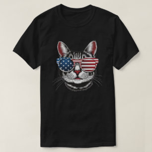 Camiseta Gato Patriótico