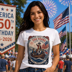 Camiseta Gato Patriótico 250 Anos de Aniversário da América