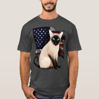 Camiseta Gato Patriótico Tonkinês