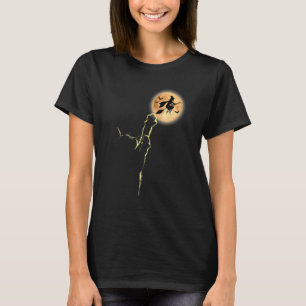 Camiseta Gato Pegando A Lua Homens Mulheres Figurino De Hal