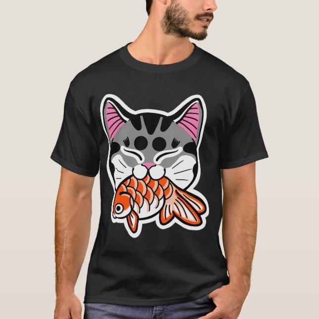 Camiseta Gato Peixe (Frente)