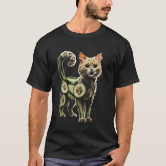 Camiseta Gato Pepino Design Divertido Amante de Gatos