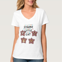 Camiseta Gato Pequeno Estranho - Gatos Fofos em Design de F