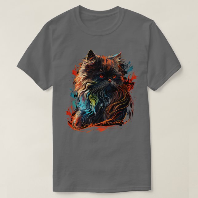 Camiseta Gato Persa (Frente do Design)