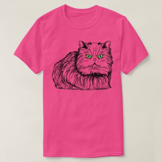 Camiseta Gato Persa (Frente do Design)