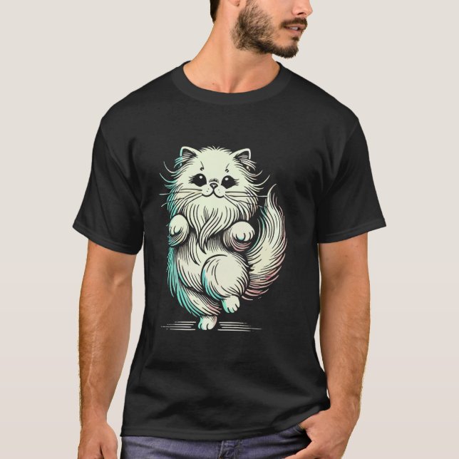 Camiseta Gato Persa Adorável (Frente)