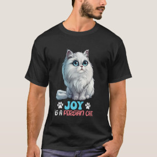 Camiseta Gato Persa ALEGRIA É UM GATO PERSA Gato Persa Engr