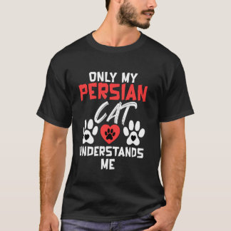 Camiseta Gato Persa APENAS O MEU GATO PERSA ME ENTENDE Gato