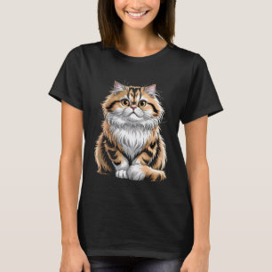 Camiseta Gato Persa Atigrado Fofo