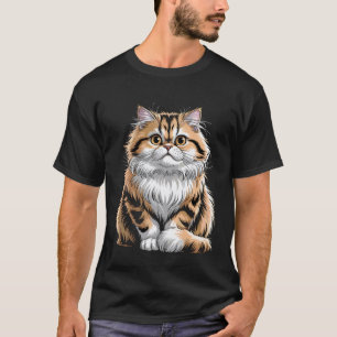 Camiseta Gato Persa Atigrado Fofo