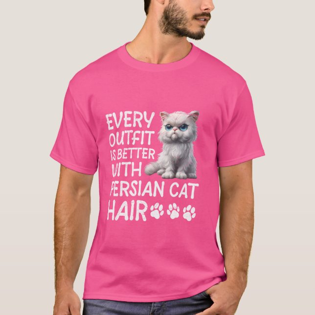 Camiseta Gato Persa CADA SAÍDA É MELHOR COM CA PERSA (Frente)