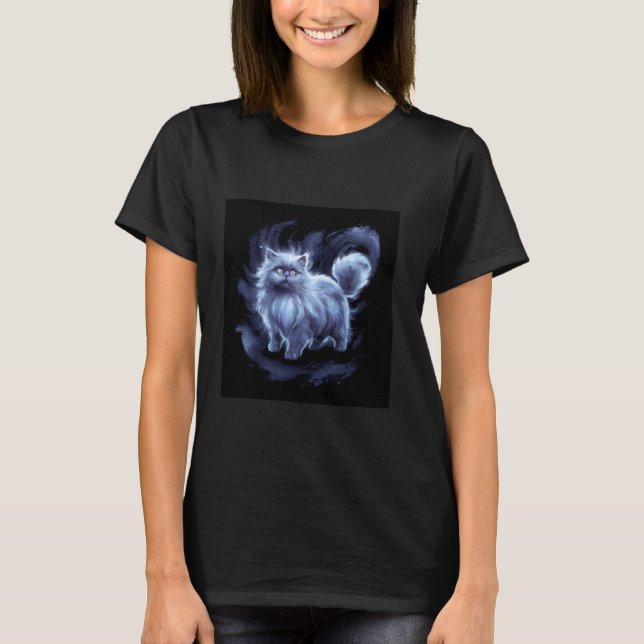 Camiseta Gato Persa Colorido (Frente)