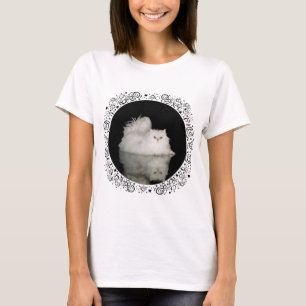 Camiseta Gato Persa com Olhos Verde Jade