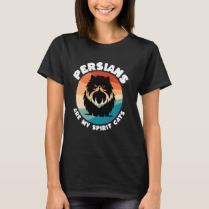 Camiseta Gato Persa Espírito Animal Divertido Gato