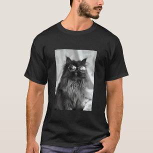 Camiseta Gato Persa Fofo com Óculos de Sol Felino Animal Ph