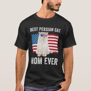 Camiseta Gato Persa Mãe Americana Gatinho Kit do Proprietár