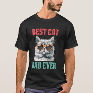 Camiseta Gato Persa MELHOR GATO PERSA PAI VIVO Gato Engraça