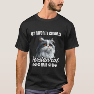 Camiseta Gato Persa MEU COR FAVORITO CABELo DE GATO PERSA C