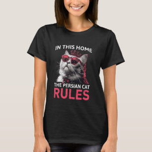 Camiseta Gato Persa NESTA CASA O GATO PERSA MANDOU Fun