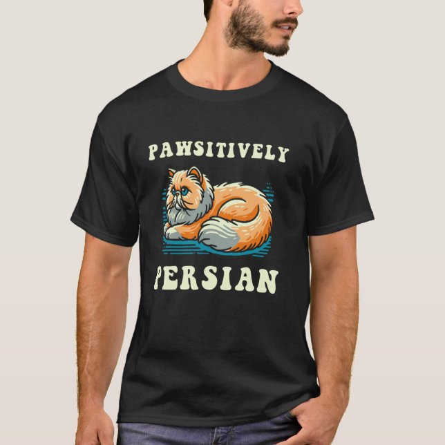 Camiseta Gato Persa Positivamente (Frente)
