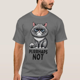 Camiseta Gato Persa Sarcástico, Gato Engraçado