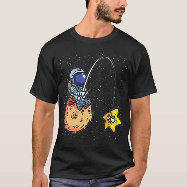 Camiseta Gato Pescando com Peixe no Vidro (Frente)