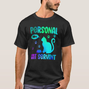 Camiseta Gato Pessoal Divertido Servo Aquarela Animal Fofo