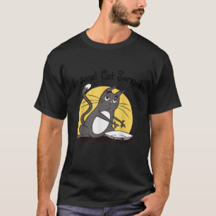 Camiseta Gato Pessoal Engraçado Servo Negro Engraçado Amant