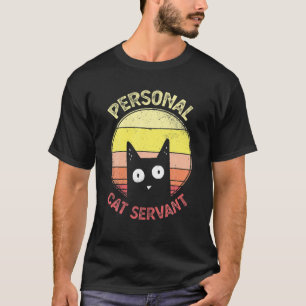 Camiseta Gato Pessoal Servo Vintage Retrô Engraçado Pão Gat