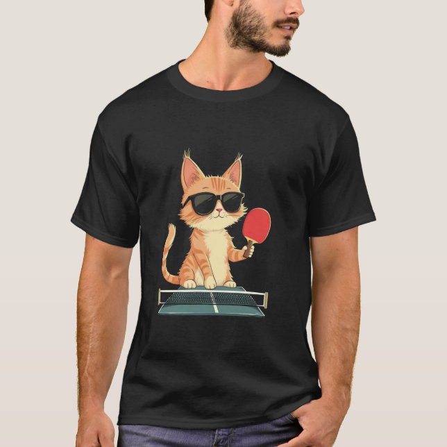 Camiseta Gato Ping Pong (Frente)