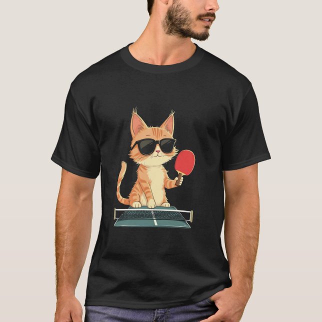 Camiseta Gato Ping Pong (Frente)