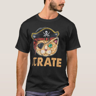 Camiseta Gato Pirata do Pi Gato Pirata Divertido Amantes da