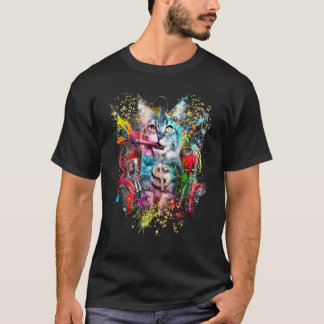 Camiseta gato pop gato gangsta