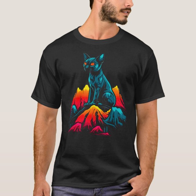 Camiseta Gato Pop Sphynx (Frente)
