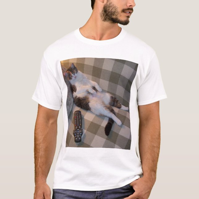 Camiseta Gato preguiçoso (Frente)