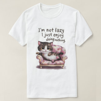 Camiseta Gato preguiçoso