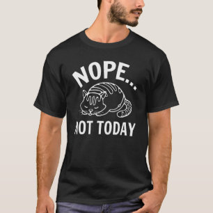Camiseta Gato Preguiçoso Animal Cansado Não