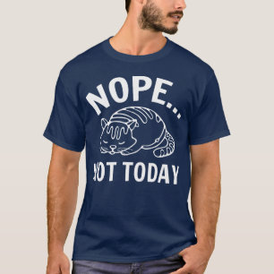 Camiseta Gato Preguiçoso Animal Cansado Não engraçado