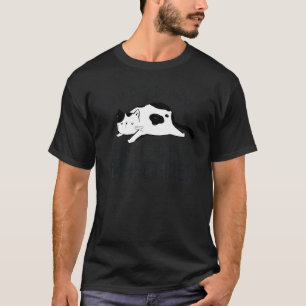 Camiseta Gato Preguiçoso dos Homens Estou Aposentado, Apose