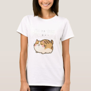 Camiseta Gato Preguiçoso Engraçado - Farei Isso Amanhã