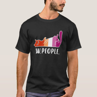 Camiseta Gato Preguiçoso Engraçado Pessoas com Cores do Org