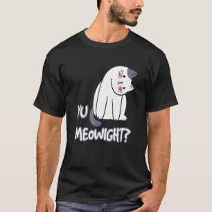 Camiseta Gato Preocupado Inclina a Cabeça Você Está Bem Meo