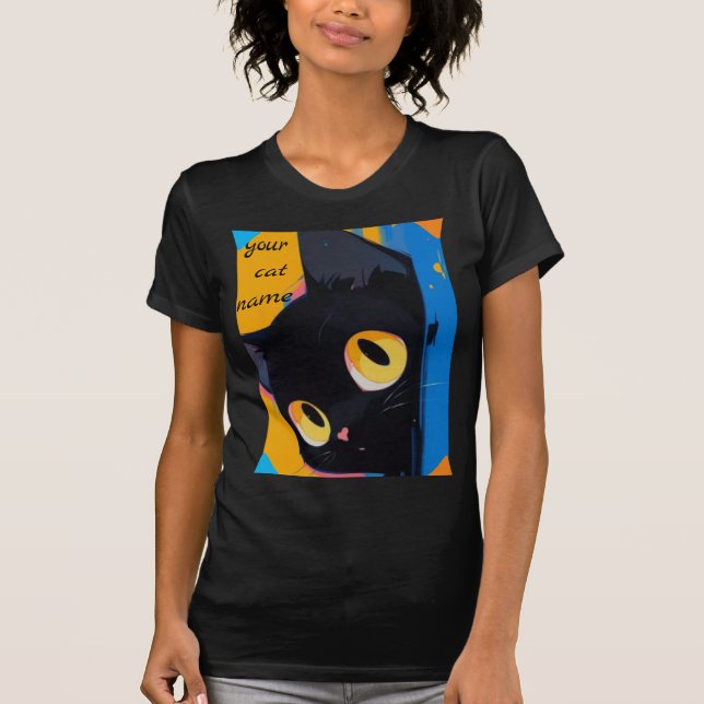 Camiseta gato presente para o meu namorada (Frente)