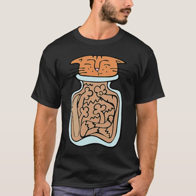 Camiseta Gato Preso num Pote (Frente)
