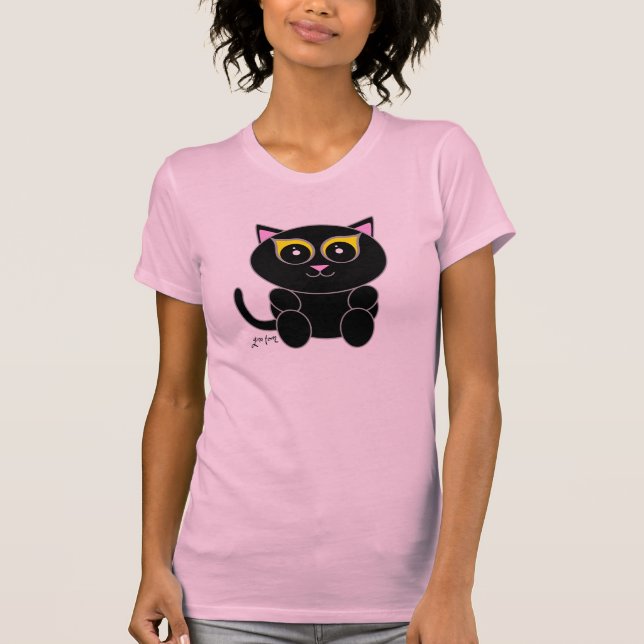 Camiseta Gato preto (Frente)