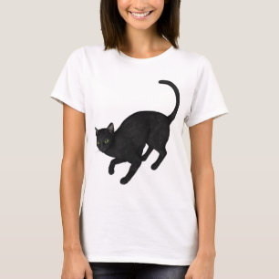Camiseta gato preto