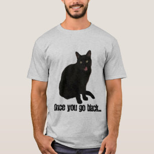 Camiseta gato preto