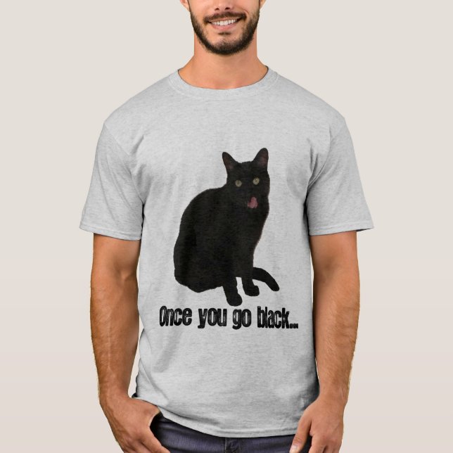 Camiseta gato preto (Frente)