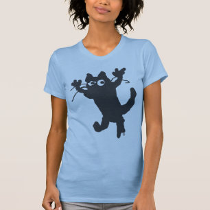 Camiseta gato preto