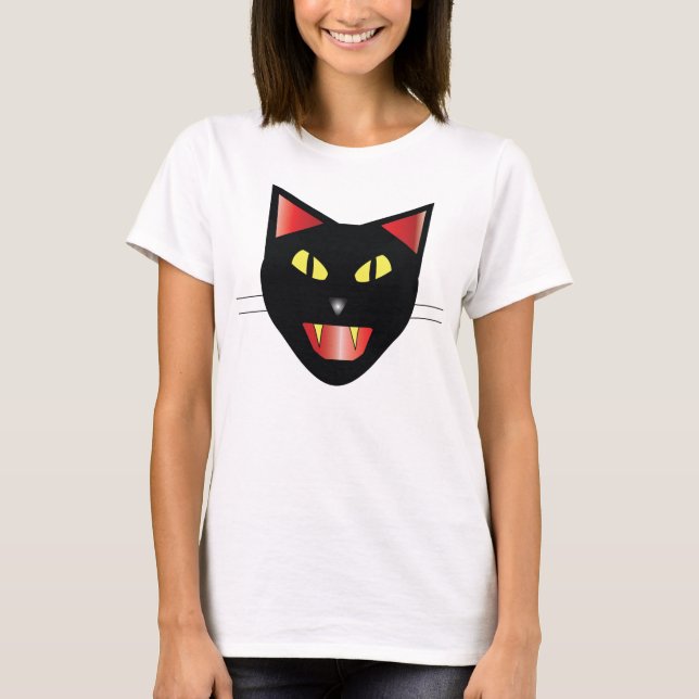 Camiseta Gato preto (Frente)